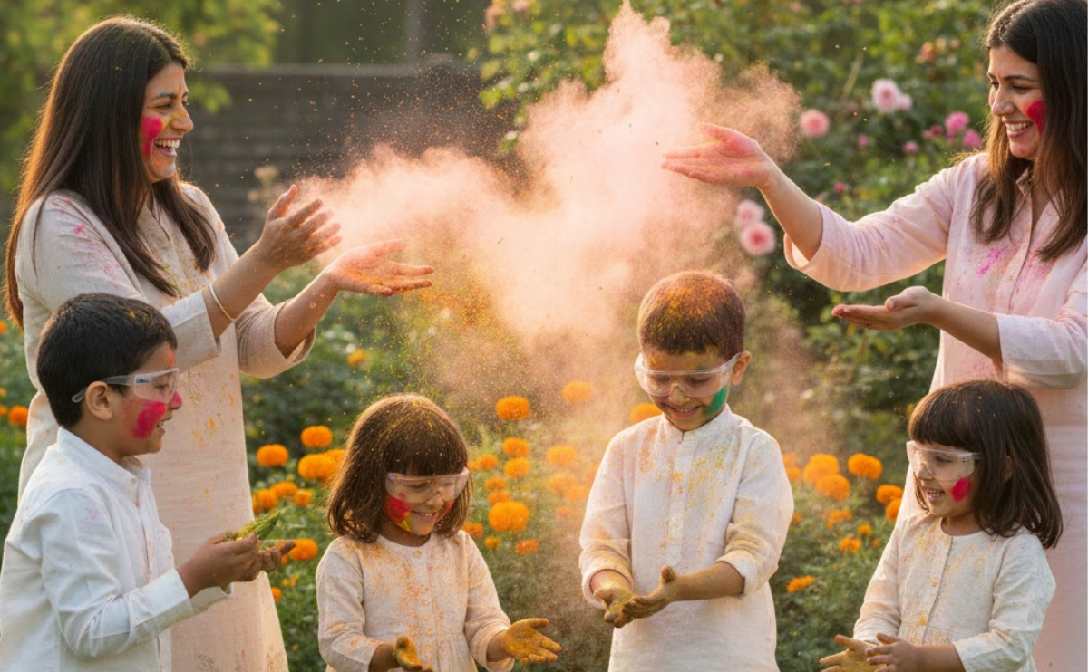 Herbal Gulaal for Kids and Families